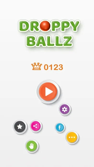 Ảnh chụp màn hình của Droppy Ballz Falling Down