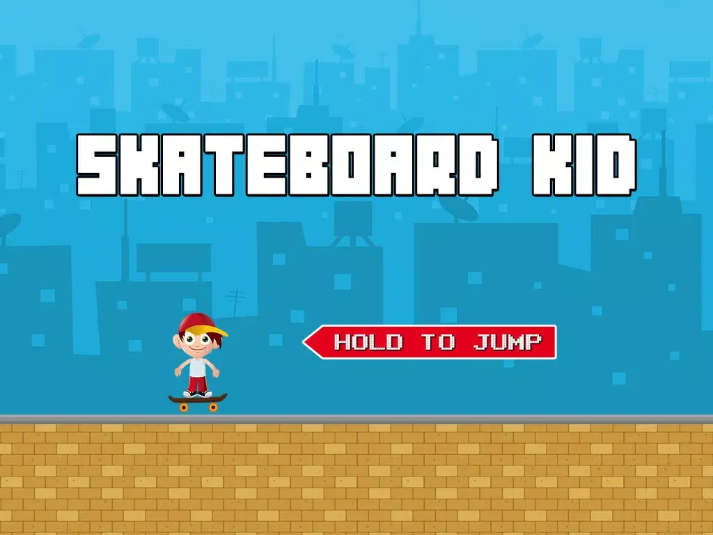 Jack The Jumpy Skateboard Kid - Red cap boy escape game with 8-bit graphics iPad  Screenshots