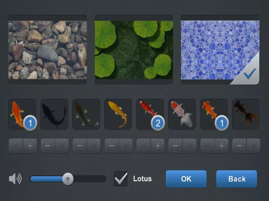 Capturas de tela do Beautiful Fish Screensaver iPad 