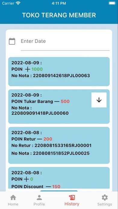 Toko Terang Member سکرین شاٹس