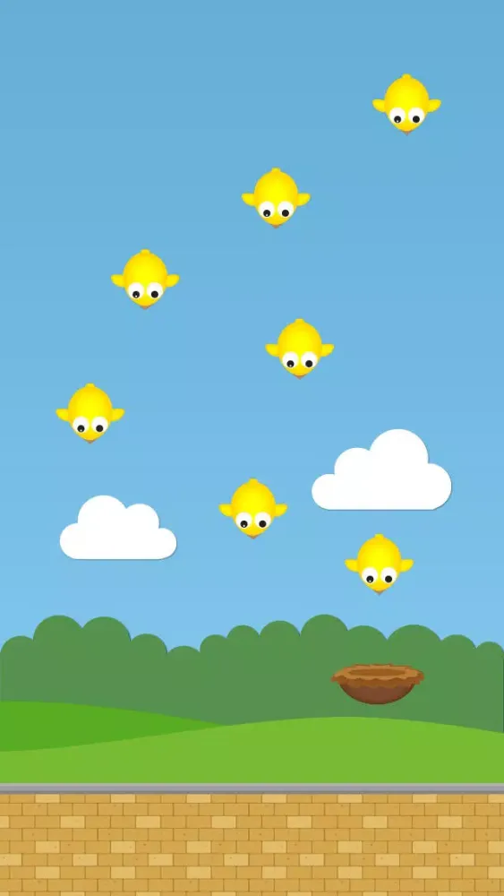 Bird Fall - Attack of the swamp of birds from the sky (by duet puppy game) Ekran Görüntüleri