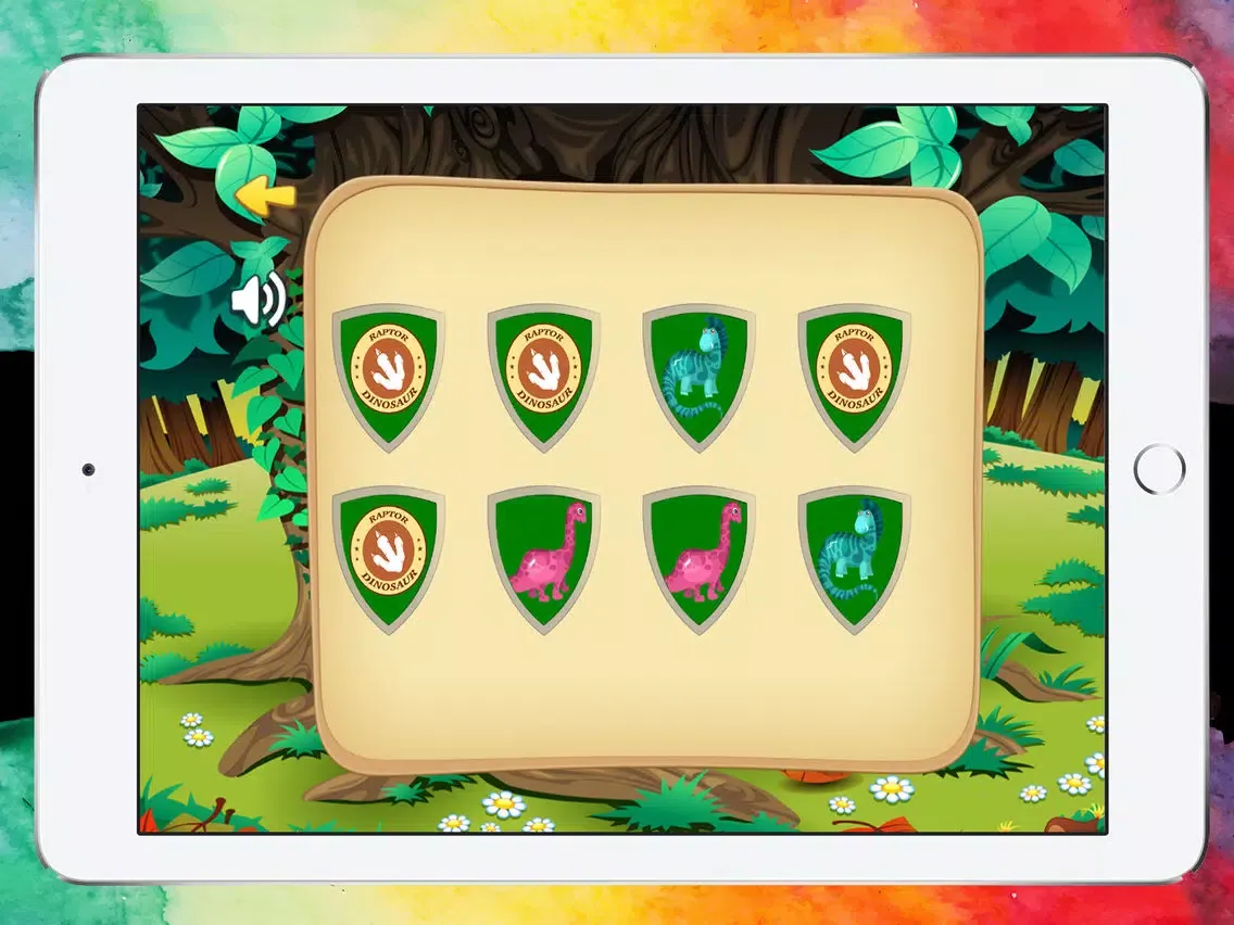 Capturas de pantalla de Dinosaur Photo Matching Card game for Preschool Free iPad 