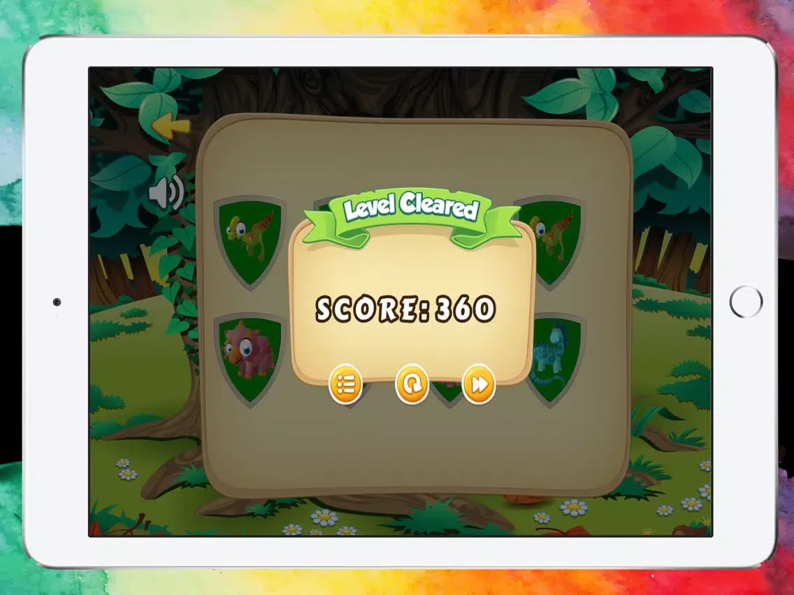 Capturas de pantalla de Dinosaur Photo Matching Card game for Preschool Free iPad 