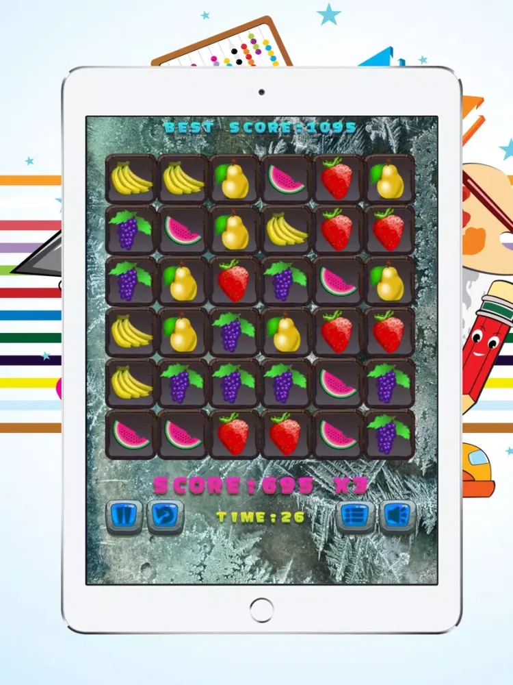 Captures d'écran de Crush Matching Fruits for Kids Game iPad 
