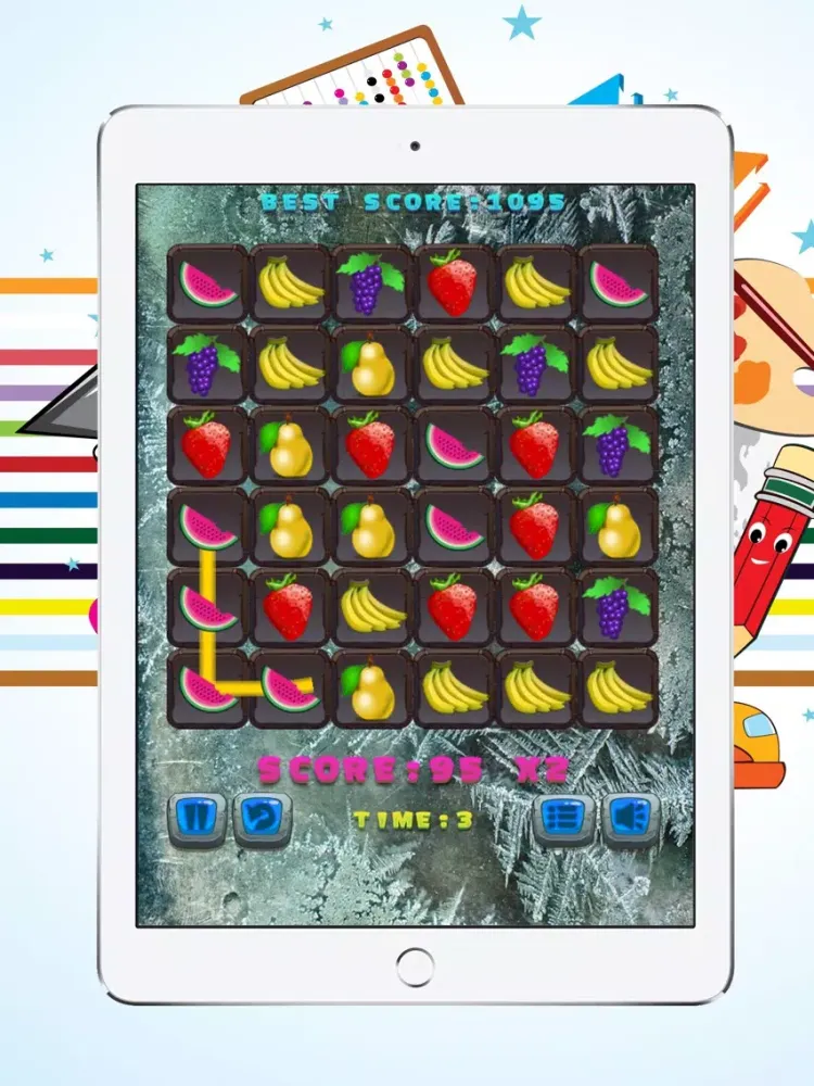 Captures d'écran de Crush Matching Fruits for Kids Game iPad 