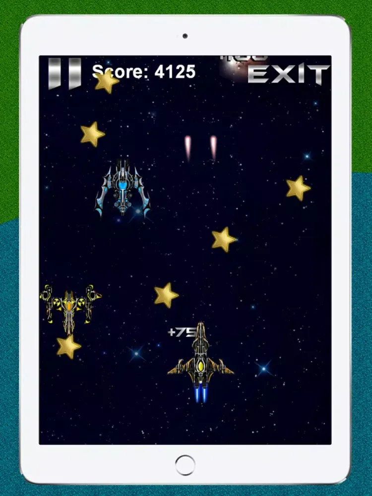 Galaxy Spaceship Shooter Flight Games for Free iPad Screenshots