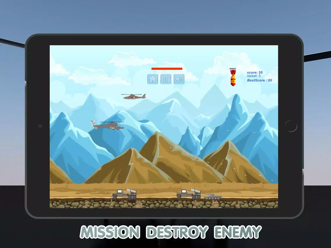 World Helicopter Gunship Air Strike Game iPad 应用截图