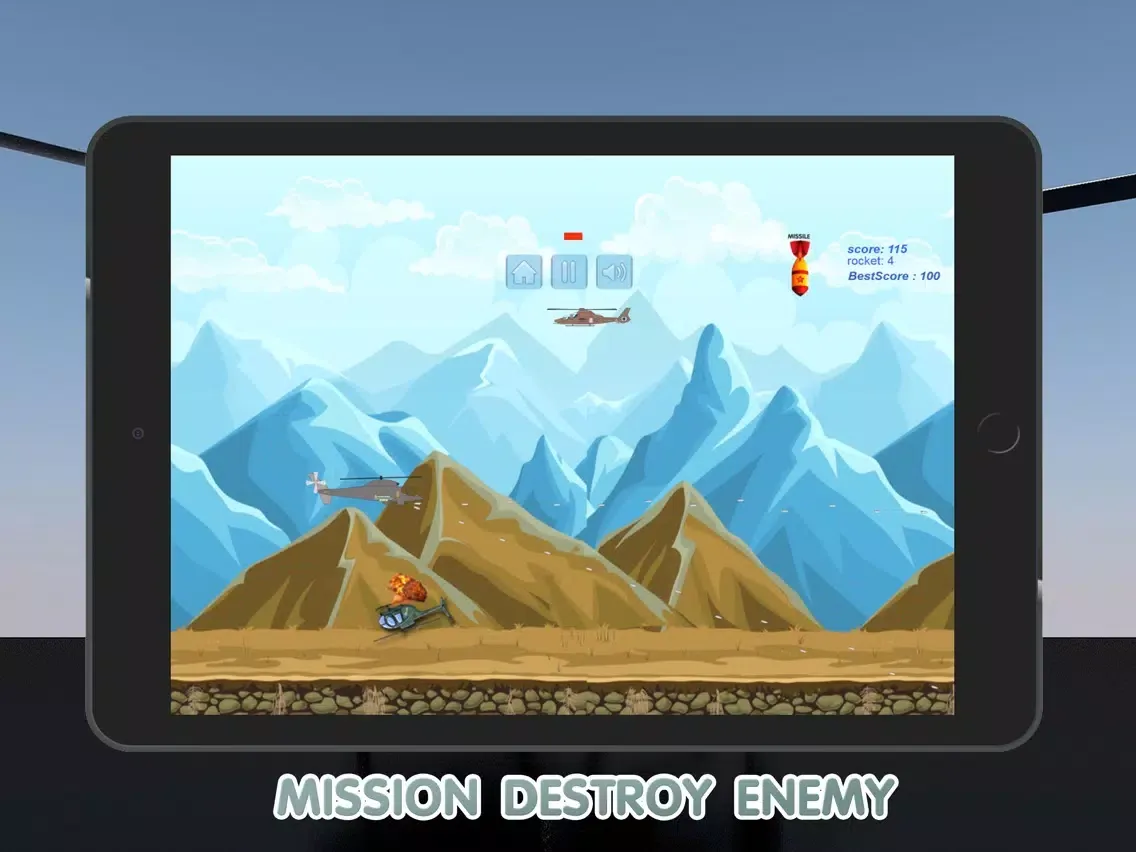 World Helicopter Gunship Air Strike Game iPad 应用截图
