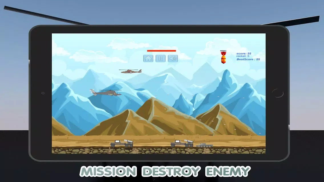 World Helicopter Gunship Air Strike Game应用截图