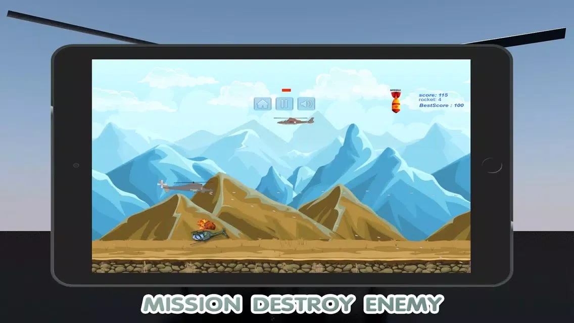 World Helicopter Gunship Air Strike Game应用截图