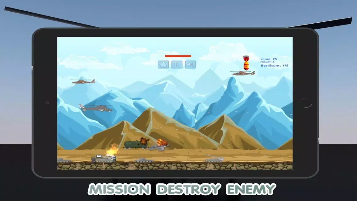 World Helicopter Gunship Air Strike Game应用截图