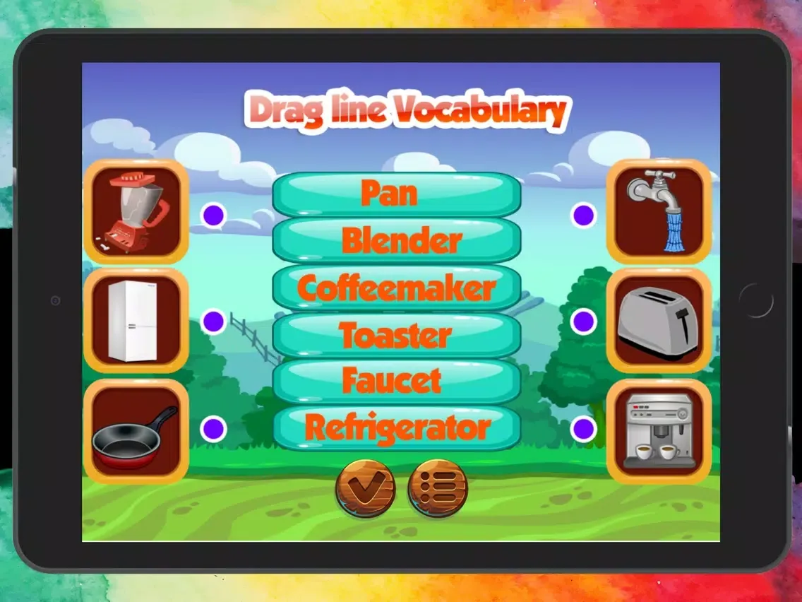 English Learning Kitchen Vocabulary iPad  Ekran Görüntüleri