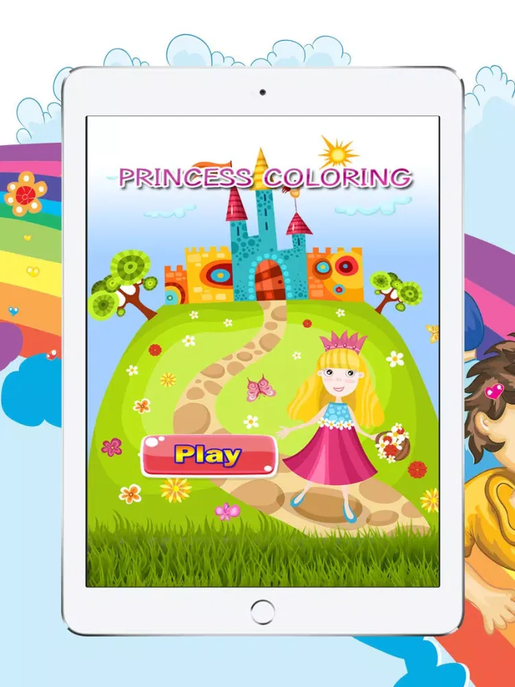 Little Princess Games Coloring Book for Girls iPad  স্ক্রিনশট