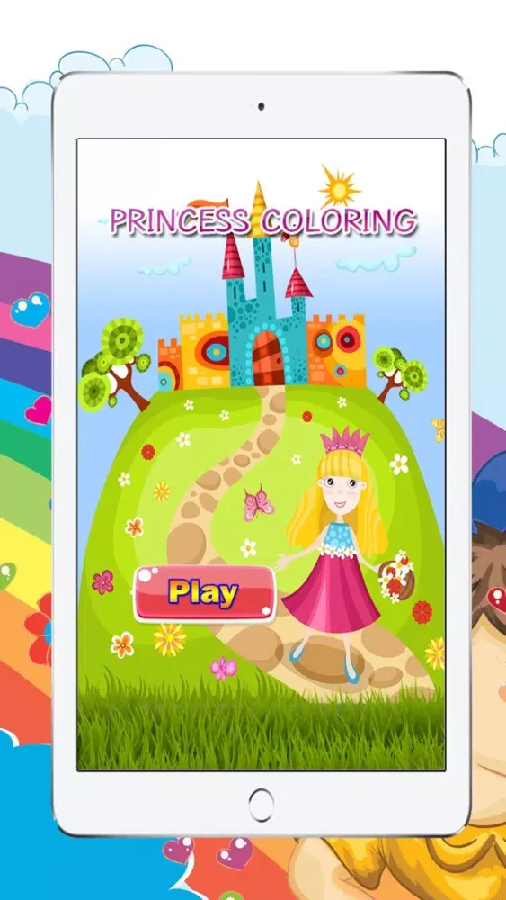 Little Princess Games Coloring Book for Girls স্ক্রিনশট