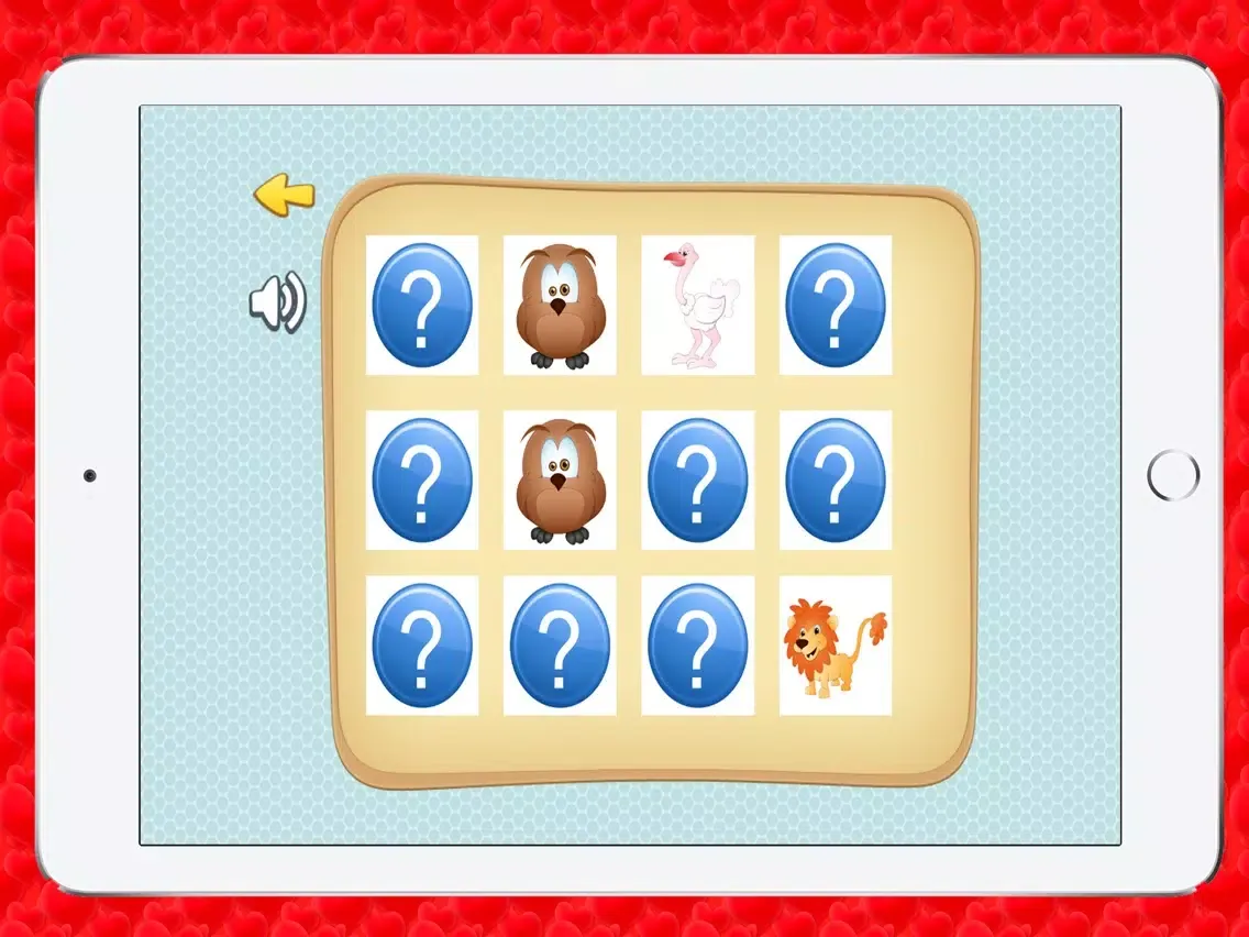 Capturas de tela do Matching Animals Memorize Games for Kids iPad 