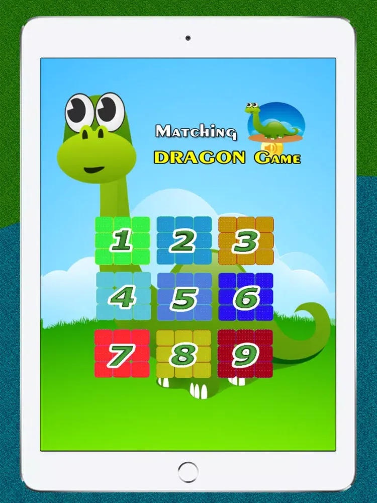 Matching Dragon World Memory Games for Kids iPad Screenshots