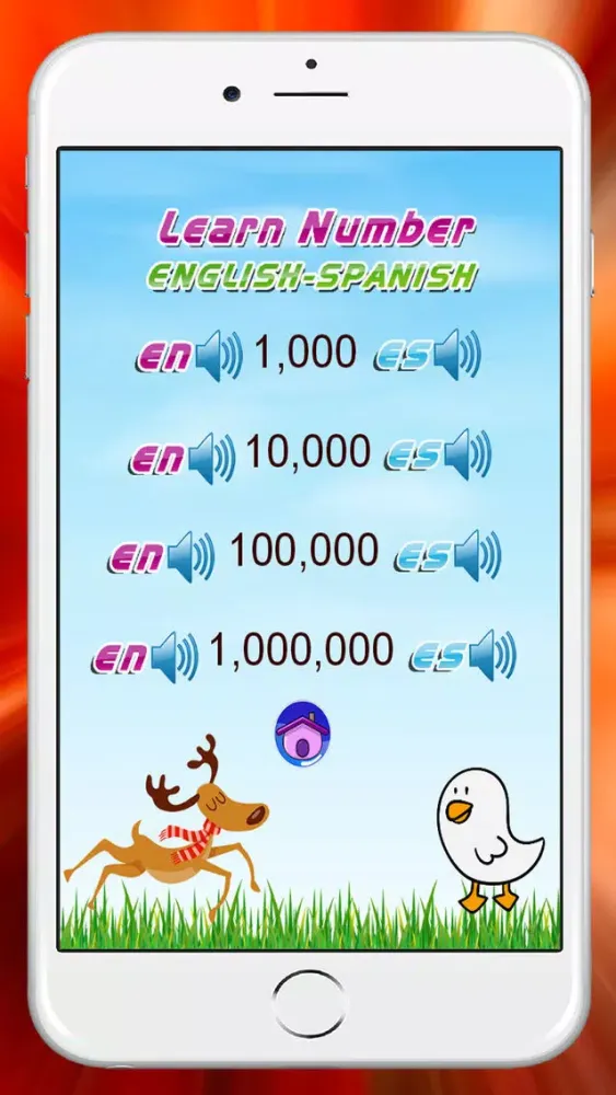 Tangkapan skrin Learn English to Spanish Number 1 to 100 Free : Education for Preschool
