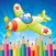 Vehicle Coloring Book Pages Game for Kindergarten