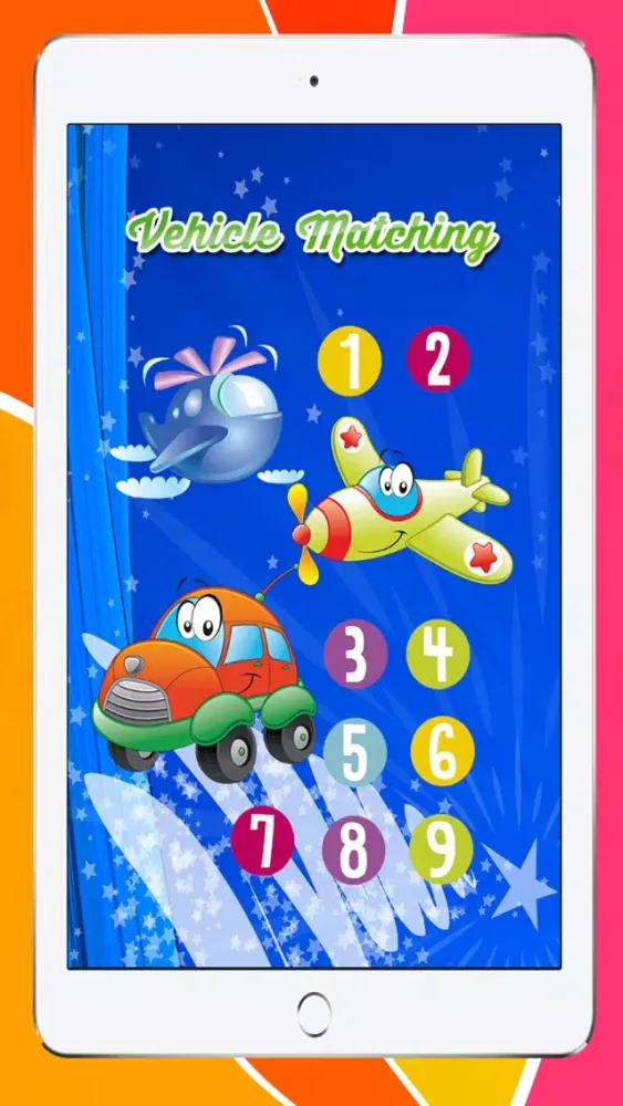 Screenshot di Matching Vehicle Cards Game for Kindergarten Free