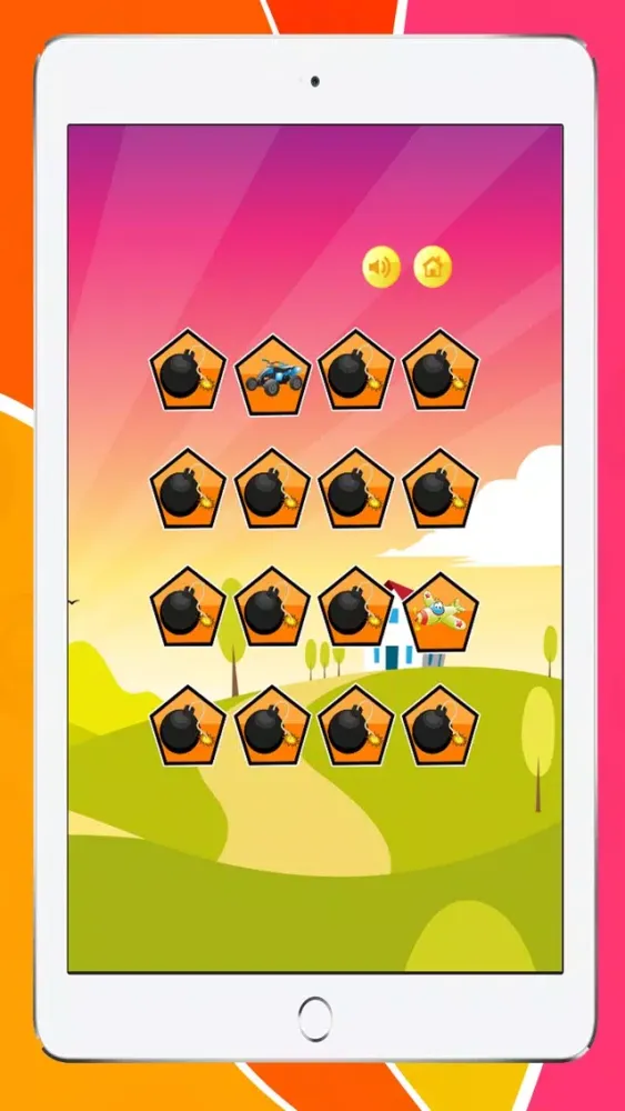 Screenshot di Matching Vehicle Cards Game for Kindergarten Free