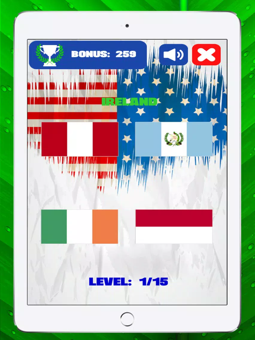 World Flags Quiz Game for Kids iPad  Screenshots