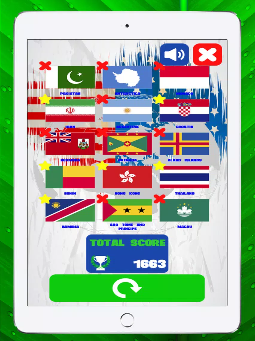 World Flags Quiz Game for Kids iPad  Screenshots