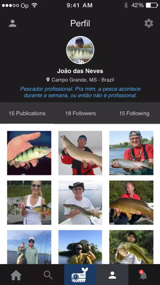 Phofish: Social network for fishermen. سکرین شاٹس