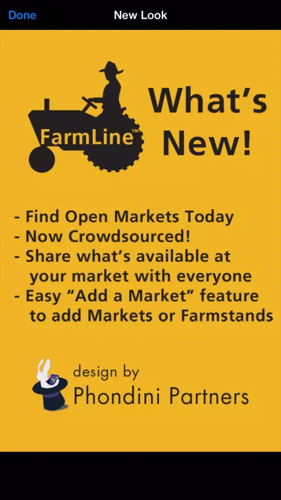 ภาพหน้าจอของ FarmLine: Find Farmers' Markets, Farmstands and Community Supported Agriculture
