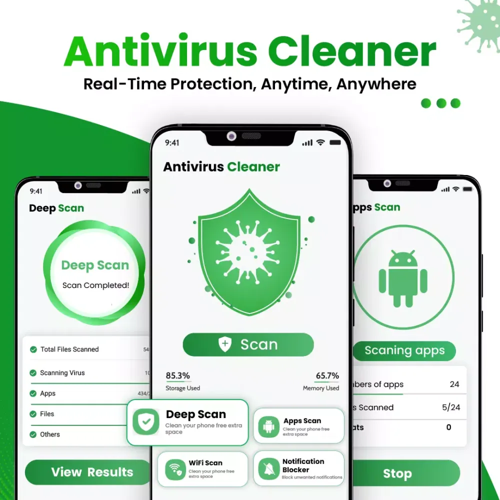 Antivirus - Junk Cleaner স্ক্রিনশট