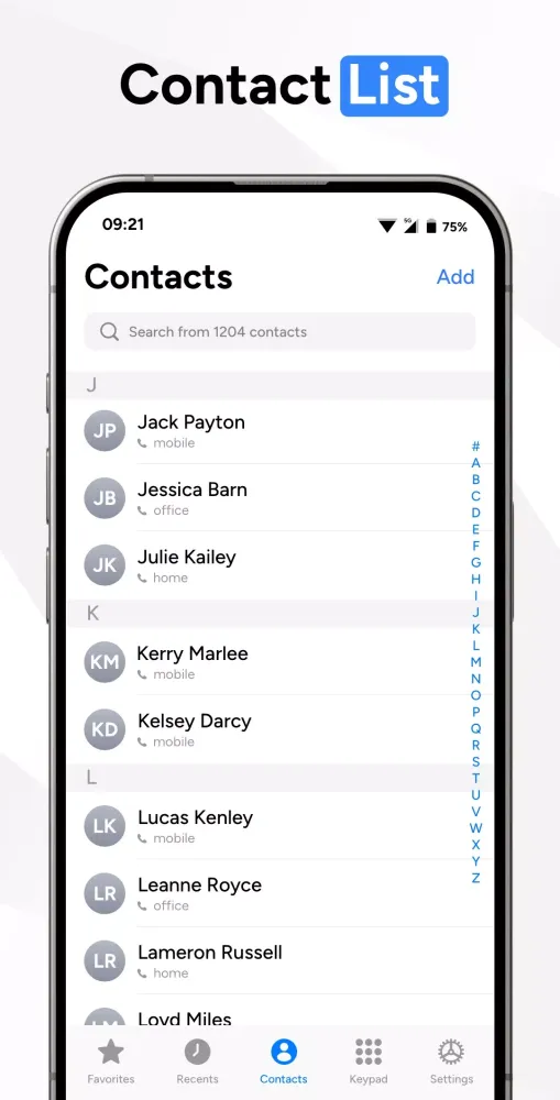 Contacts: Phone Calls & Dialer Screenshots