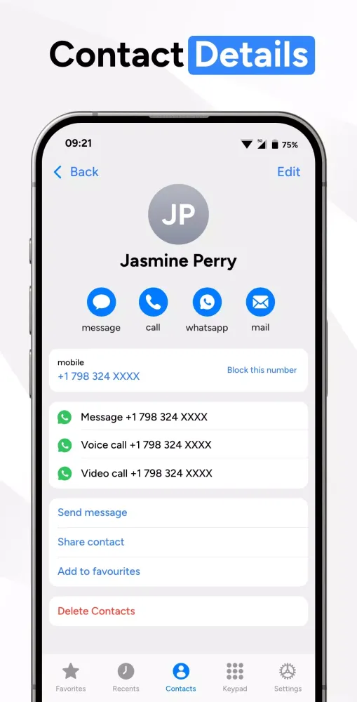 Contacts: Phone Calls & Dialer Screenshots
