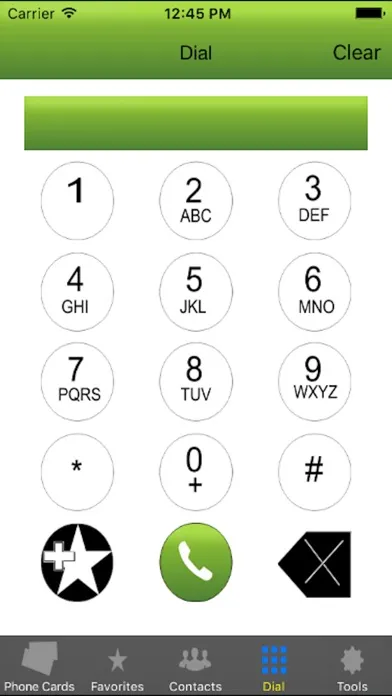 Zrzuty ekranu Phone Card - Dialer