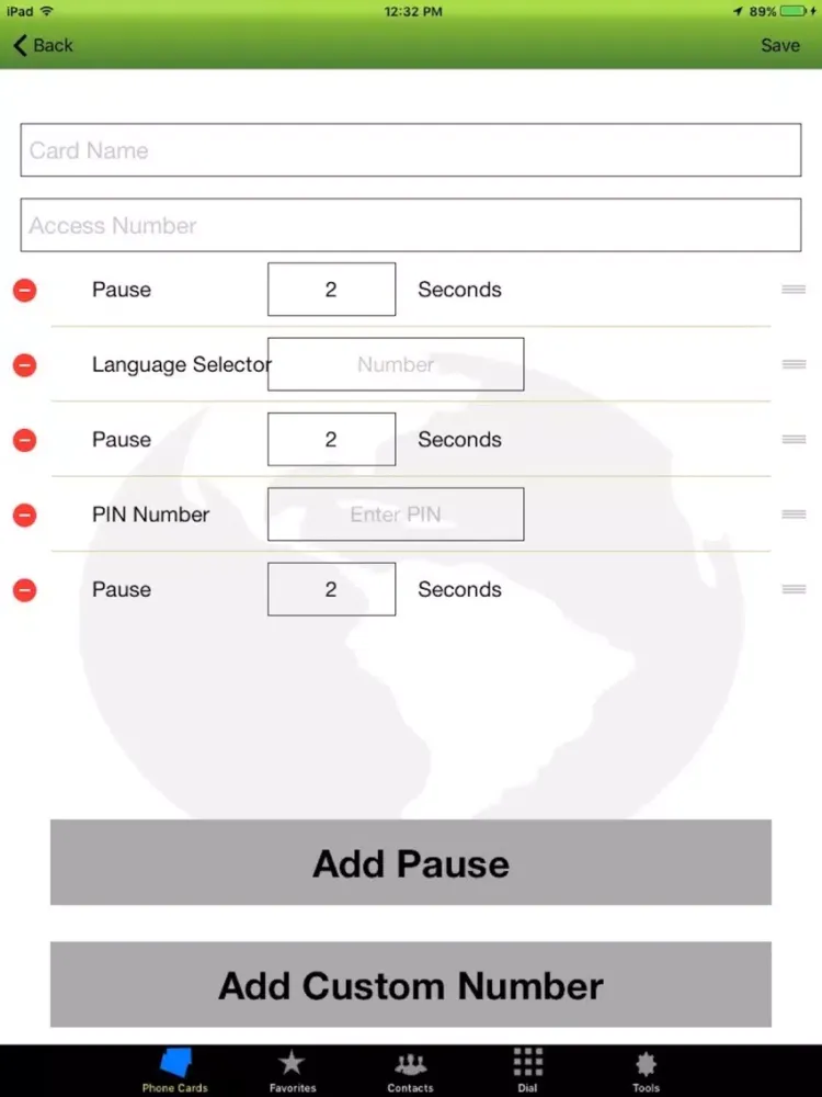 Phone Card Dialer Pro iPad  স্ক্রিনশট
