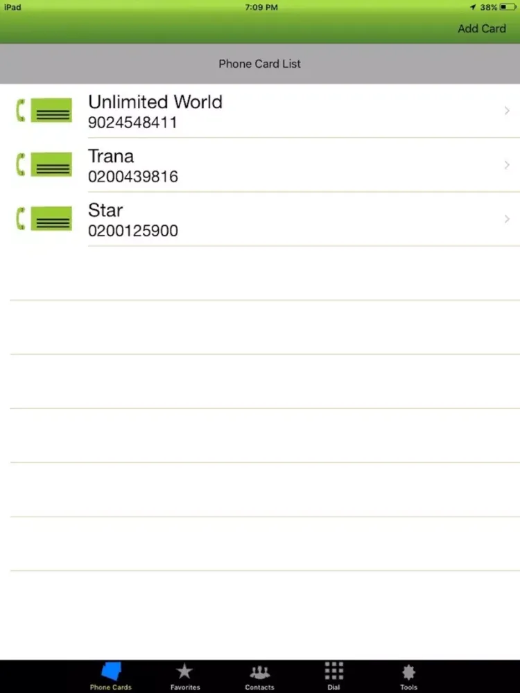 Phone Card Dialer Pro iPad  স্ক্রিনশট