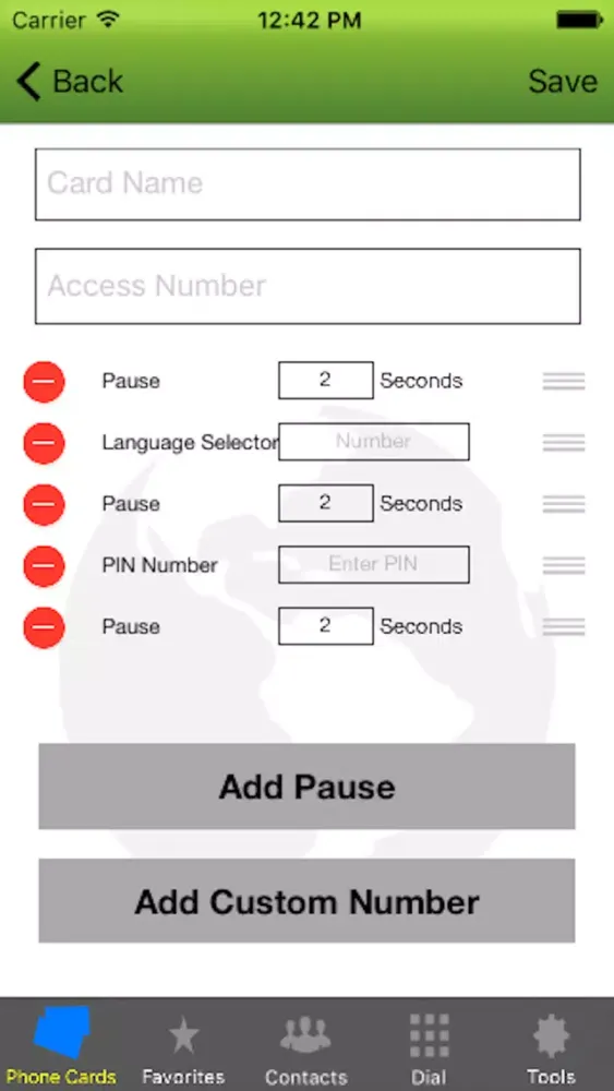 Phone Card Dialer Pro স্ক্রিনশট