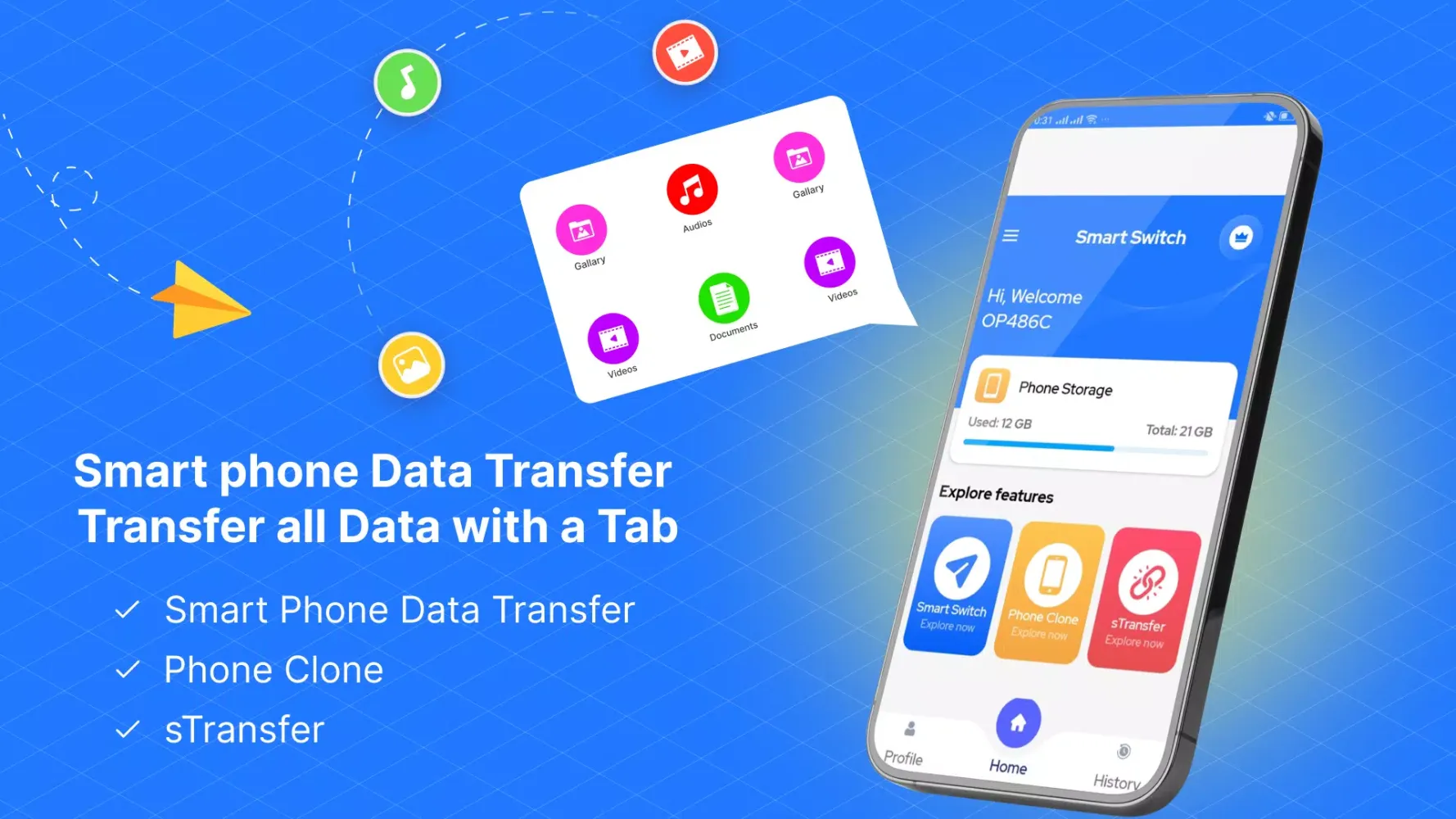 Smart Phone Data Transfer Screenshots