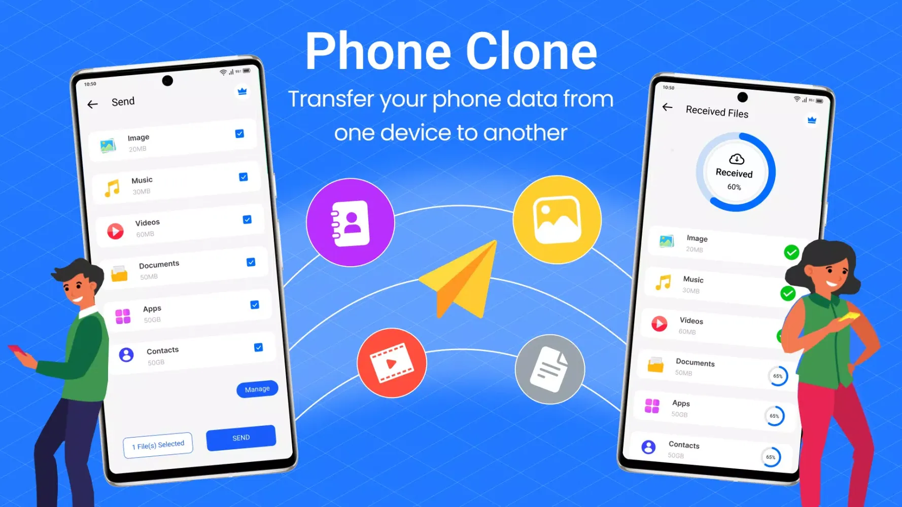 Smart Phone Data Transfer Screenshots