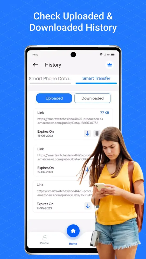 Smart Phone Data Transfer Screenshots