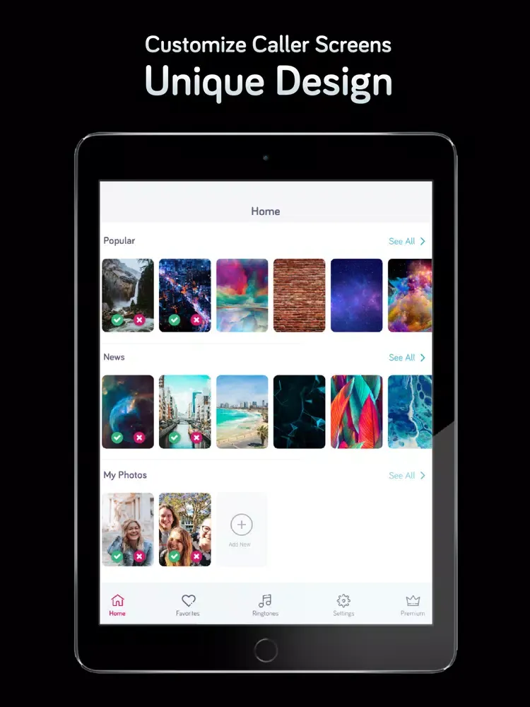 Phone Color - Caller Screen iPad 應用截圖