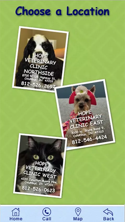 Hope Veterinary Clinic Screenshots