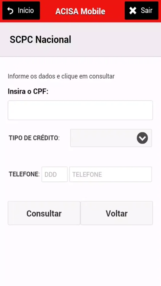 Tangkapan skrin ACISA Mobile