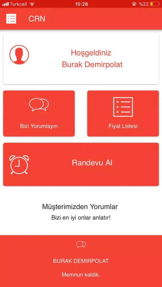 ภาพหน้าจอของ CRN Erkek Kuaförü