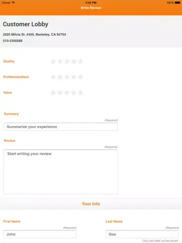 Customer Reviews iPad 應用截圖