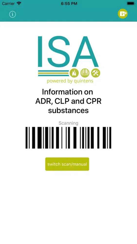 Скриншоты ISA gevaarlijke stoffen scan