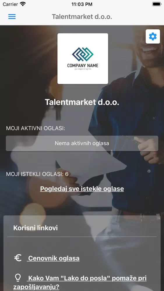 Tangkapan skrin Lako do posla