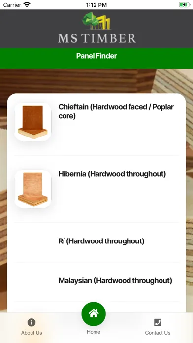 Tangkapan skrin MS Timber Panel Finder