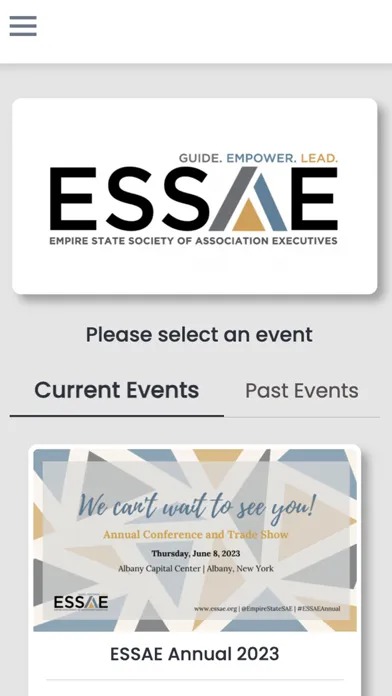 Capturas de pantalla de ESSAE Events