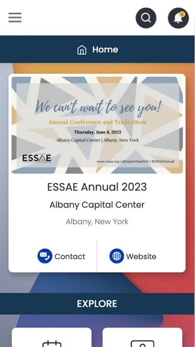 Capturas de pantalla de ESSAE Events