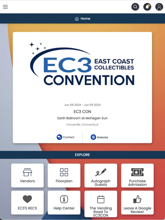 Capturas de pantalla de EC3 CON iPad 