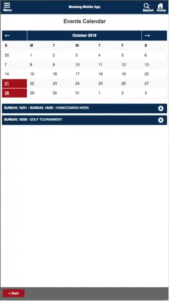Mustang Mobile App Ekran Görüntüleri